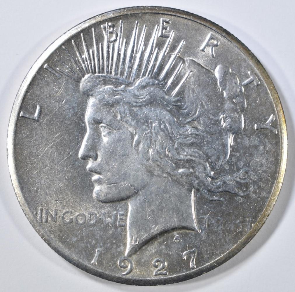 1927 PEACE DOLLAR AU/BU (1 of 2)