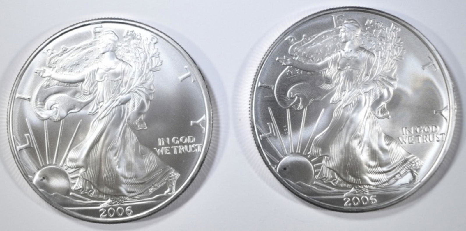 (2) 2006 UNC AMERICAN SILVER EAGLES (1 of 2)