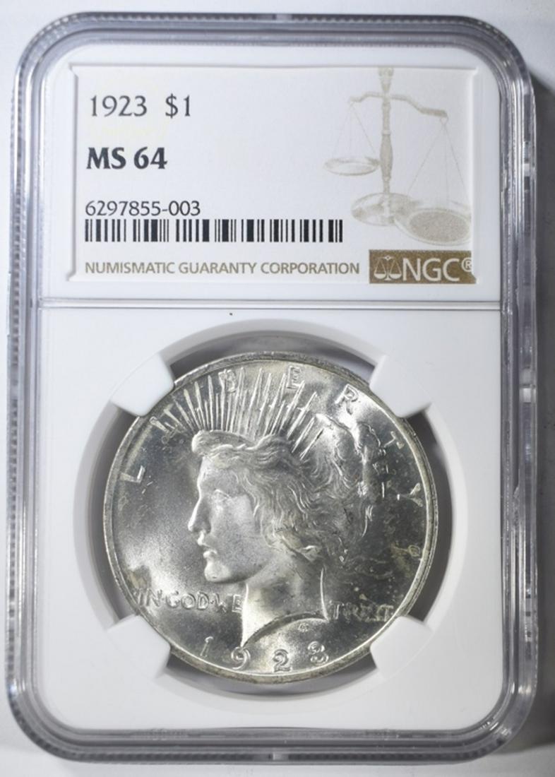 1923 PEACE DOLLAR  NGC MS-64 (1 of 4)