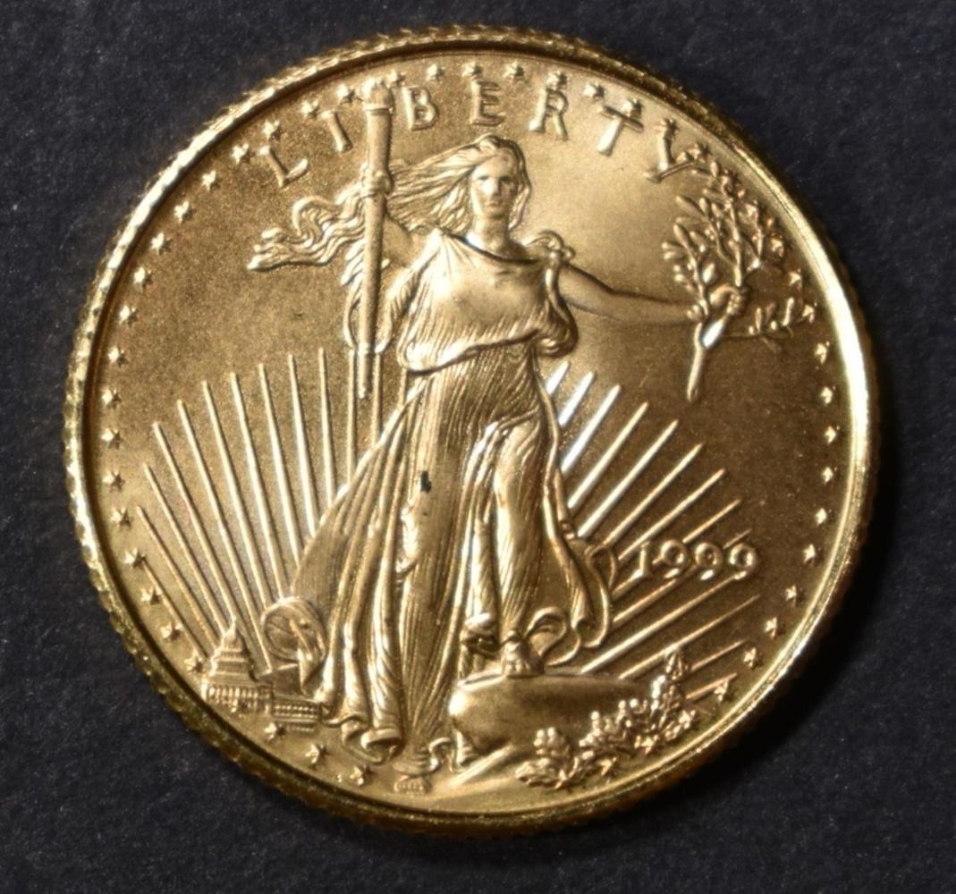 1999 1/10th OUNCE GOLD AMERICAN EAGLE (1 of 2)