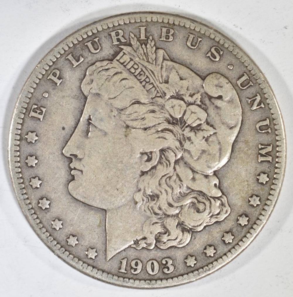1903-S MORGAN DOLLAR  FINE (1 of 2)