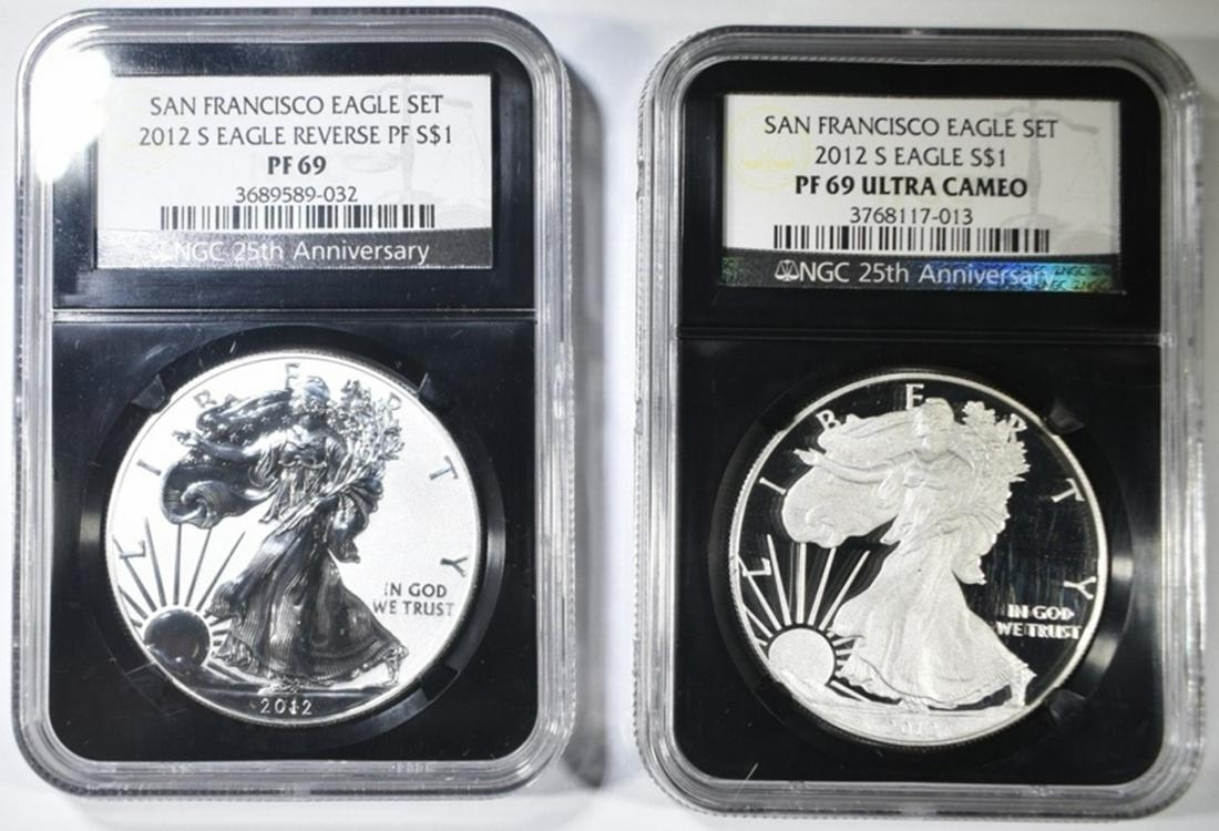 2012-S ASE TWO PIECE SET NGC PF 69 (1 of 2)