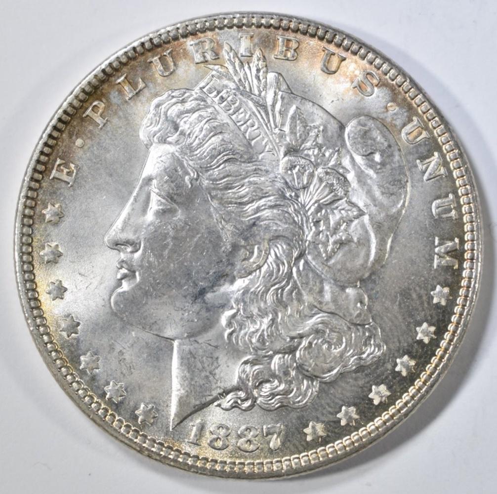 1887 MORGAN DOLLAR BU (1 of 2)
