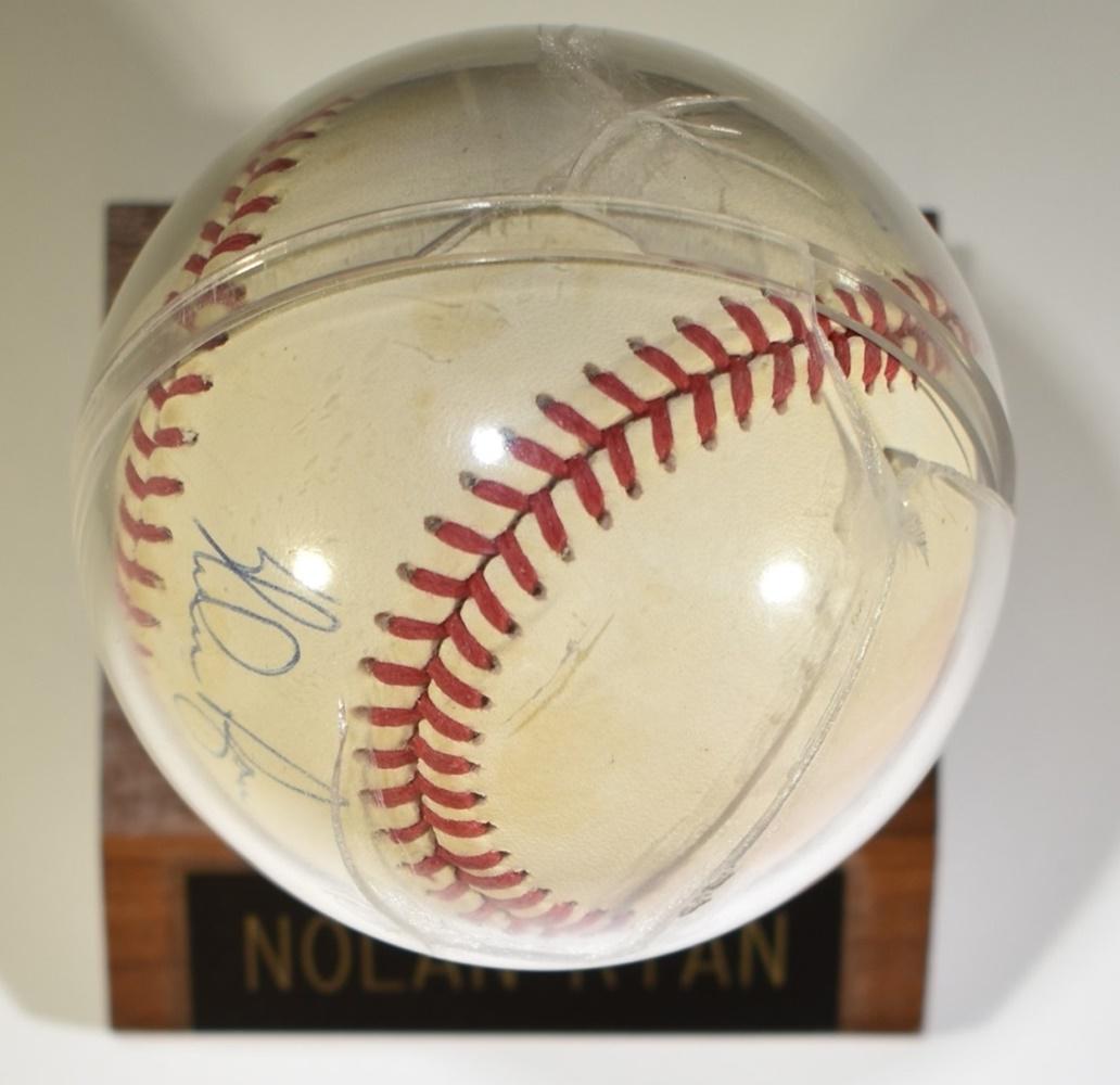 NOLAN RYAN SIGNED BASEBALL W/CERT (1 of 3)