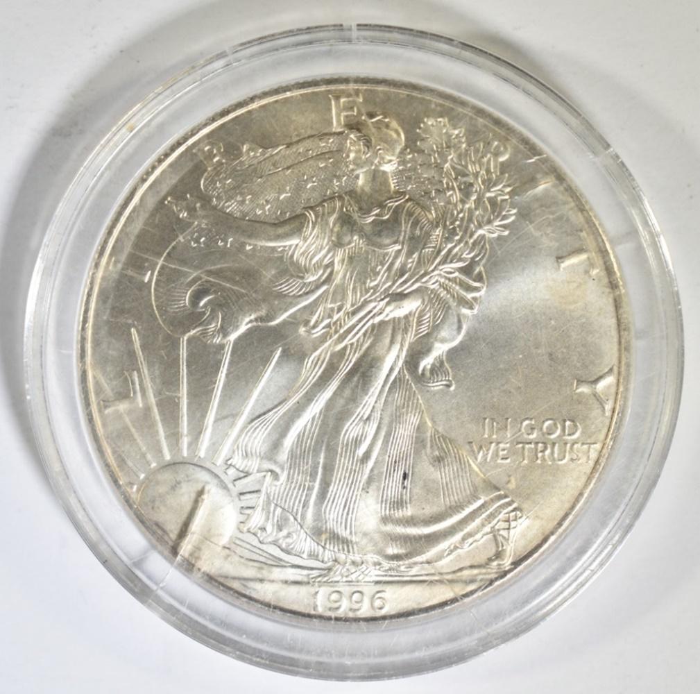1996 UNC AMERICAN SILVER EAGLE (1 of 2)