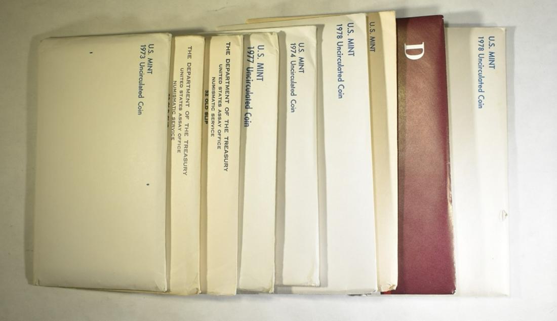 LOT OF 9 U.S. MINT SETS: (1 of 2)