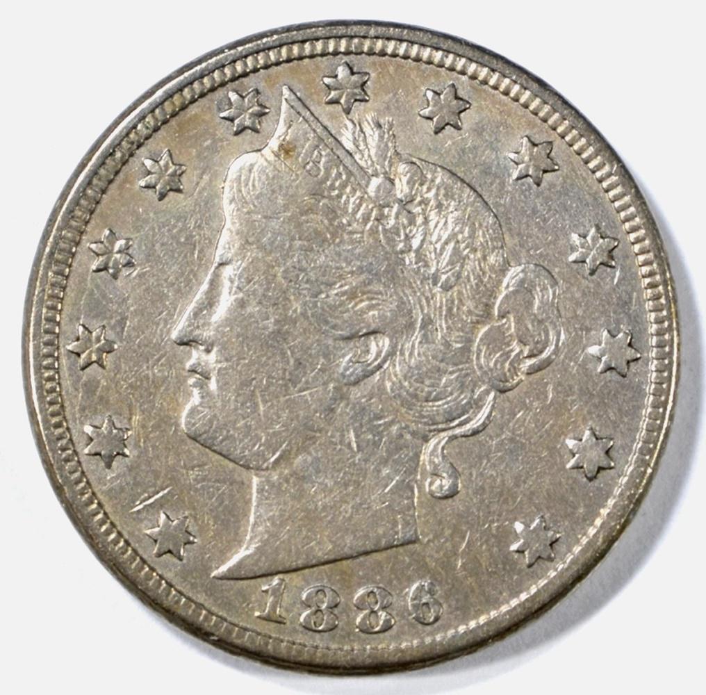 1886 LIBERTY NICKEL XF (1 of 2)
