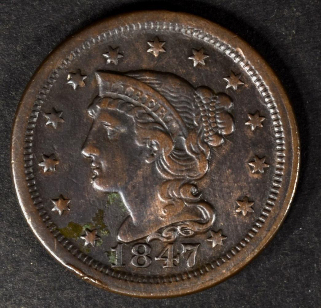 1847 LARGE CENT XF (1 of 2)