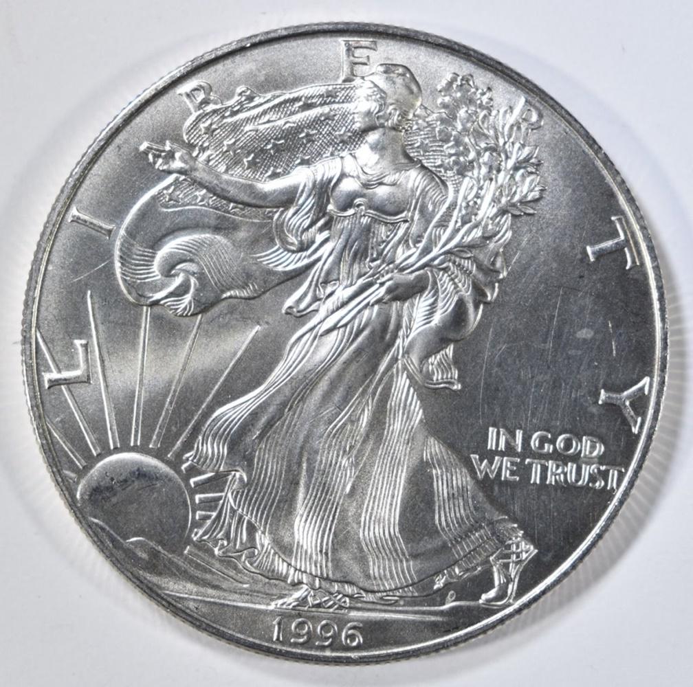 BU 1996 AMERICAN SILVER EAGLE BETTER DATE (1 of 2)