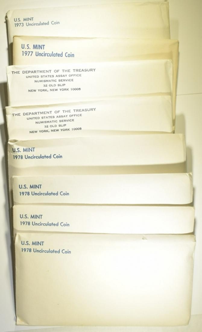 LOT OF 8 U.S. MINT SETS: (1 of 3)