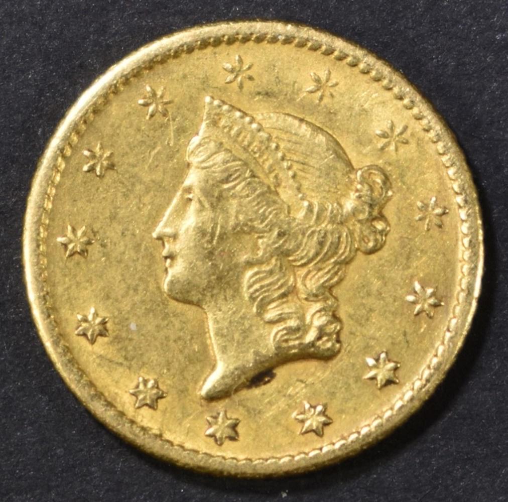 1849-O GOLD DOLLAR  NICE ORIG AU/UNC (1 of 2)