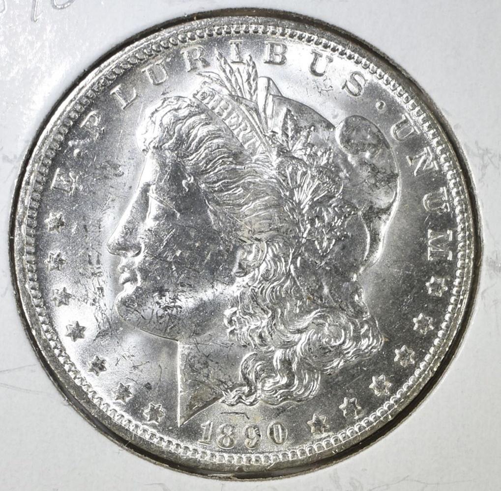 1890-O MORGAN DOLLAR BU (1 of 2)