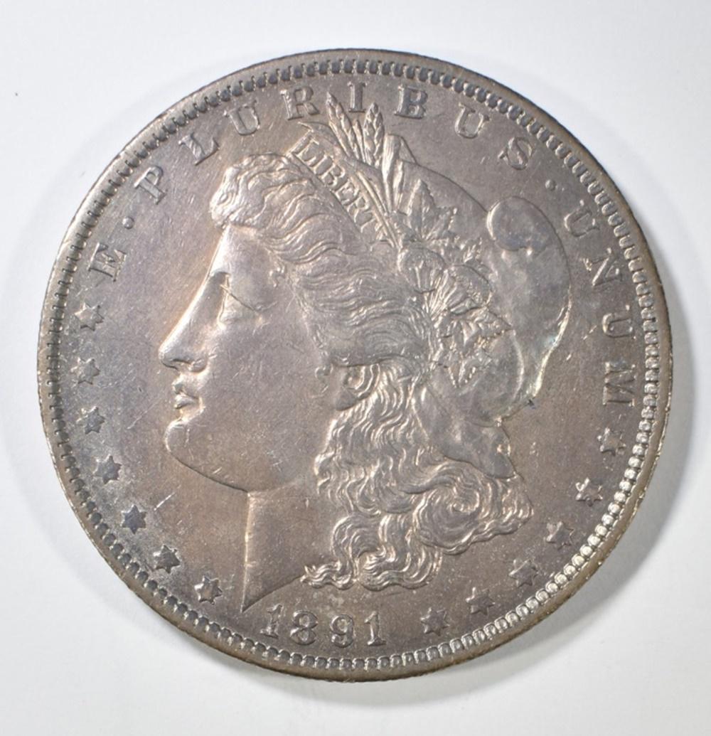 1891-O MORGAN DOLLAR AU/BU (1 of 2)