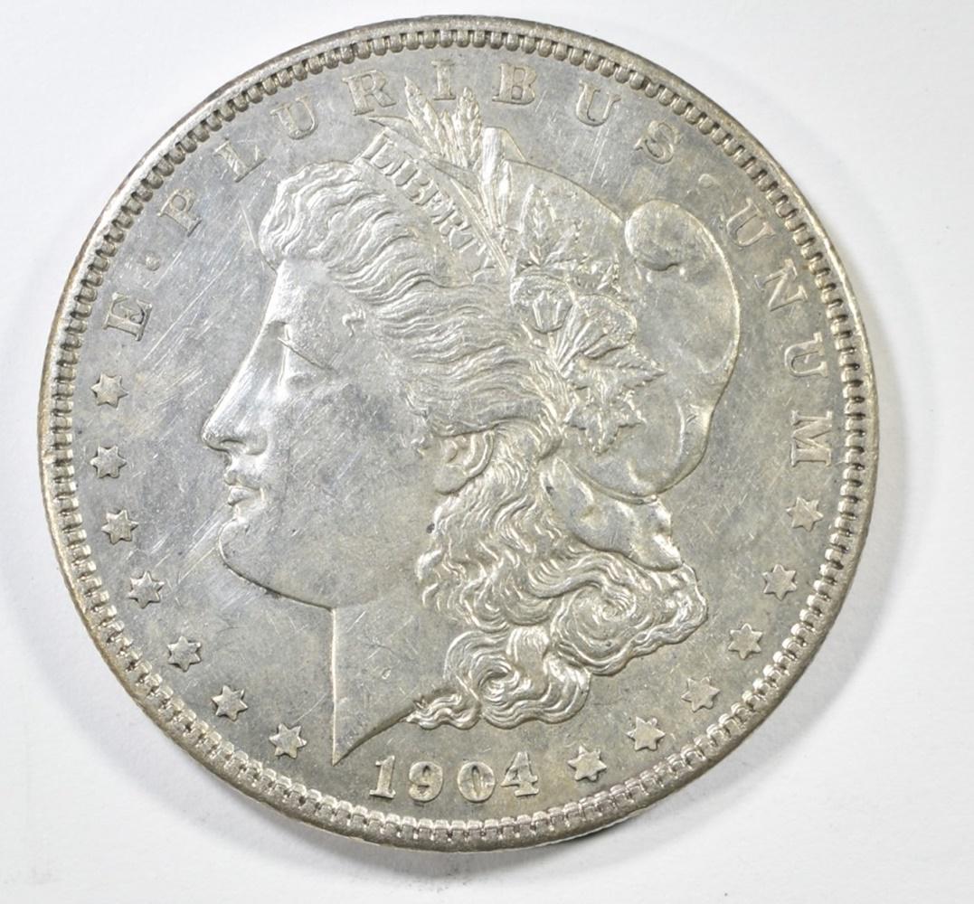 1904 MORGAN DOLLAR BU CLEANED (1 of 2)