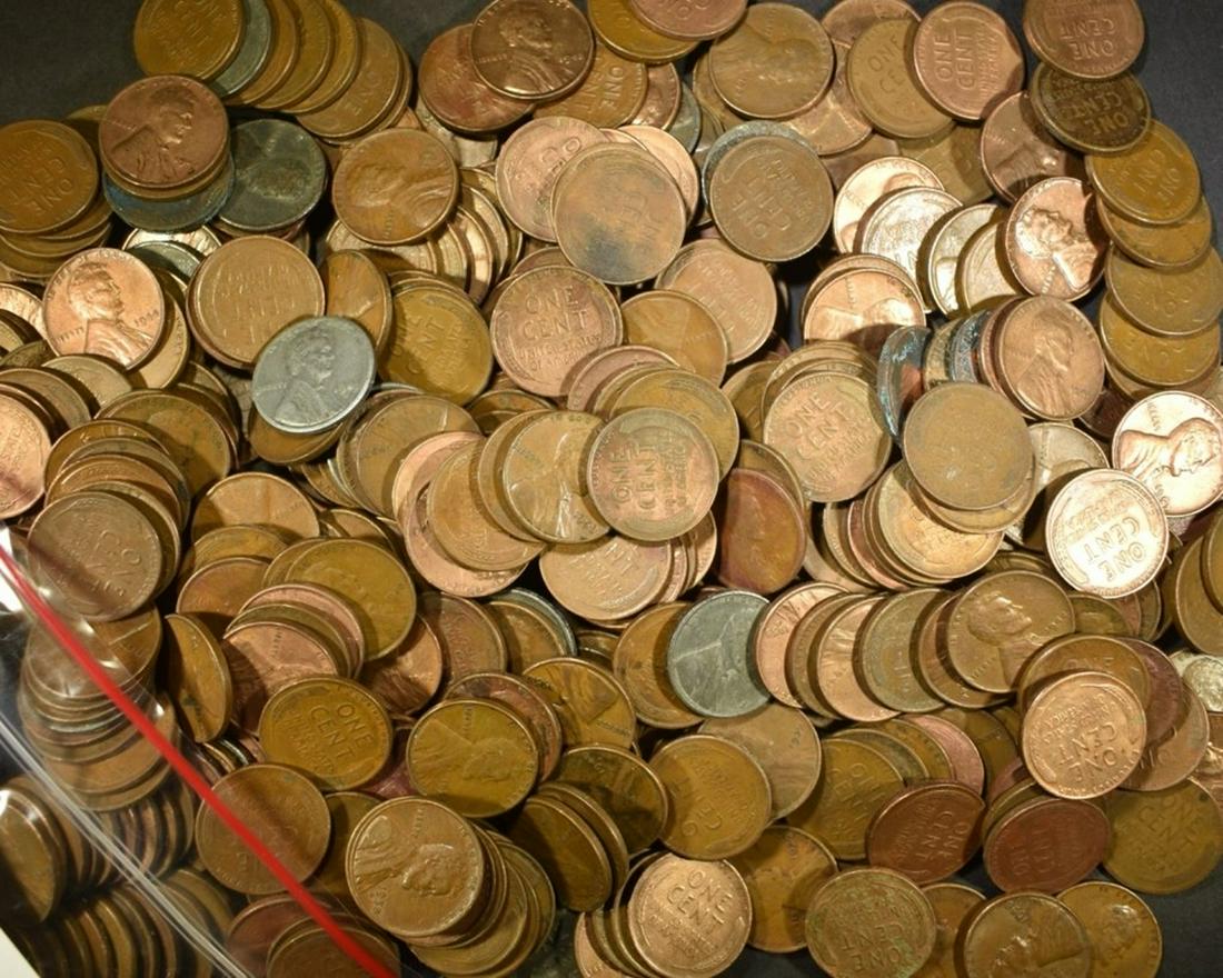 500 MIXED DATE WHEAT CENTS (1 of 2)