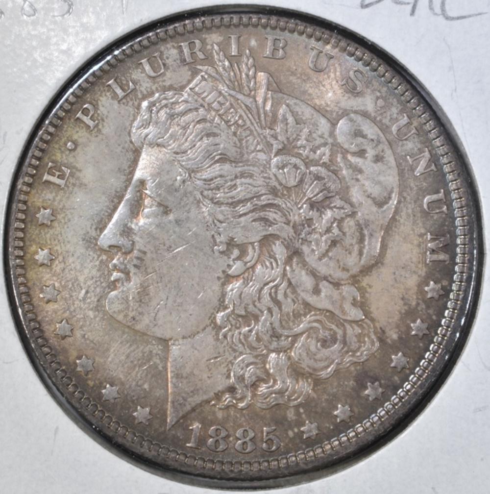 1885 MORGAN DOLLAR CH BU COLOR (1 of 2)
