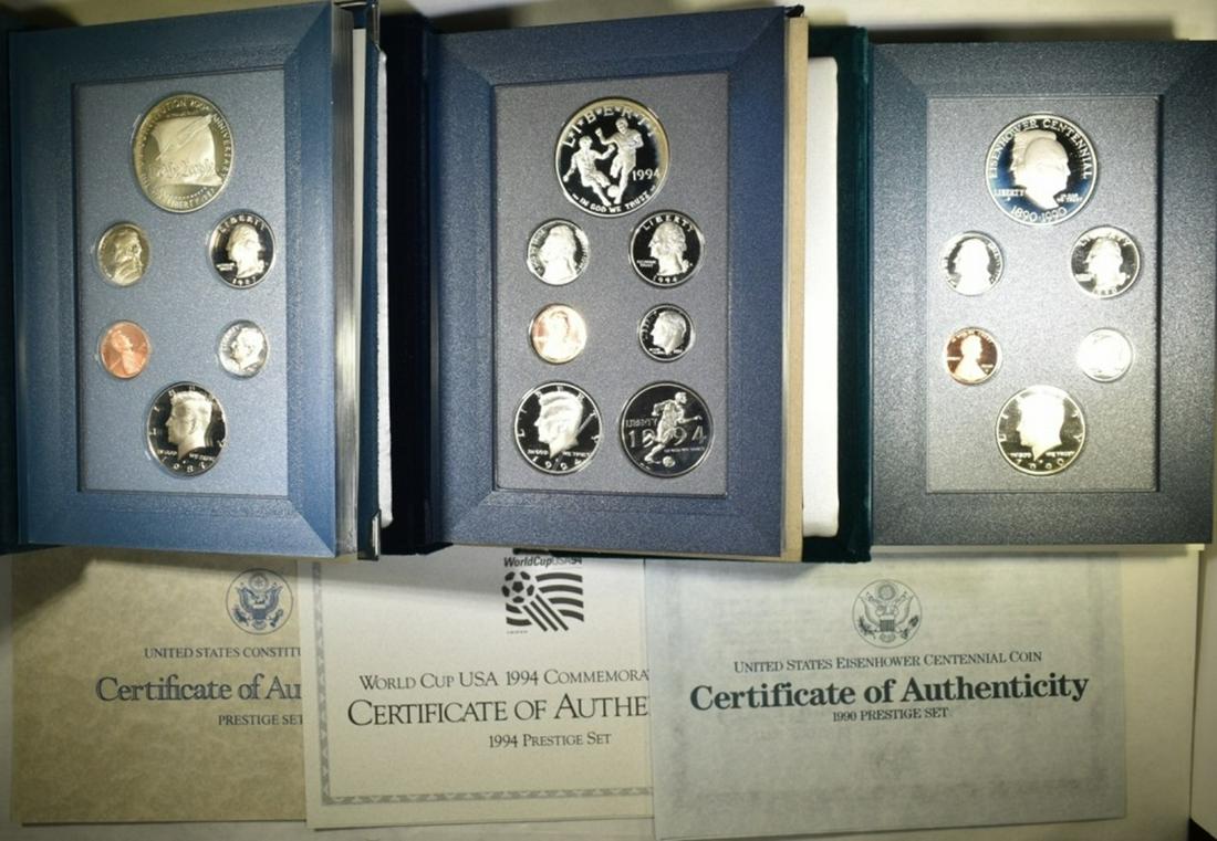 1987, 90, 94 U.S. MINT PRESTIGE PROOF SETS (1 of 2)