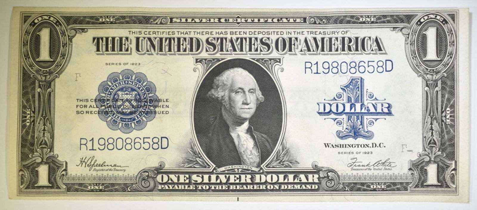 1923 $1.00 SILVER CERTIFICATE (1 of 2)