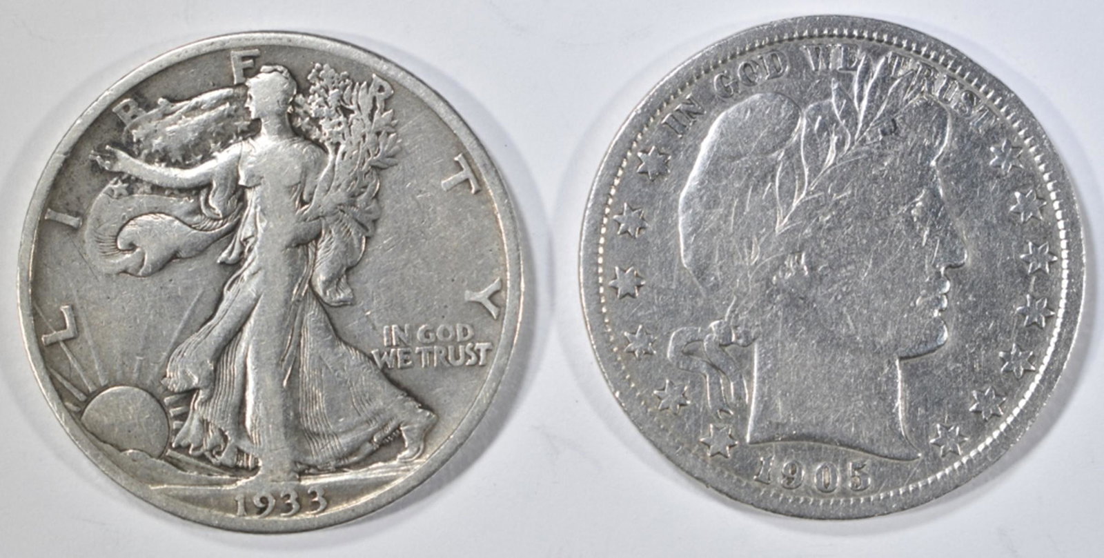 LOT OF 2 HALF DOLLARS: (1 of 2)