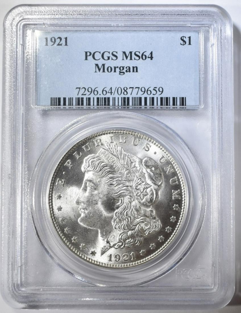 1921 MORGAN DOLLAR PCGS MS-64 (1 of 4)