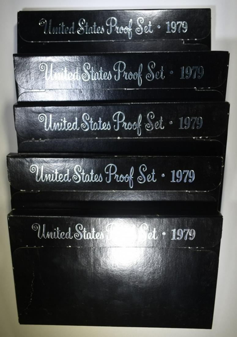 5 1979 TYPE 1 PROOF SETS (1 of 3)