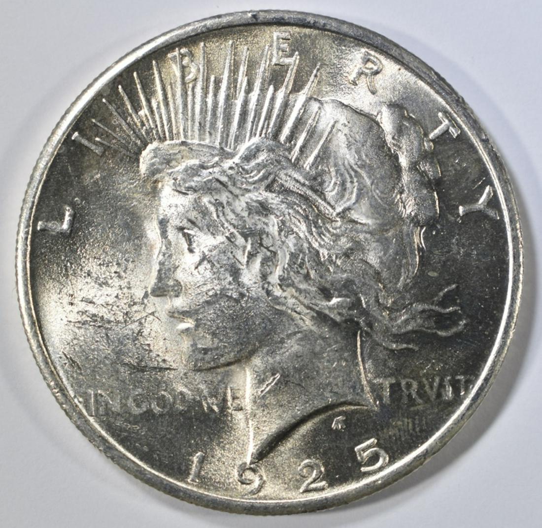 1925 PEACE DOLLAR, CH BU (1 of 2)