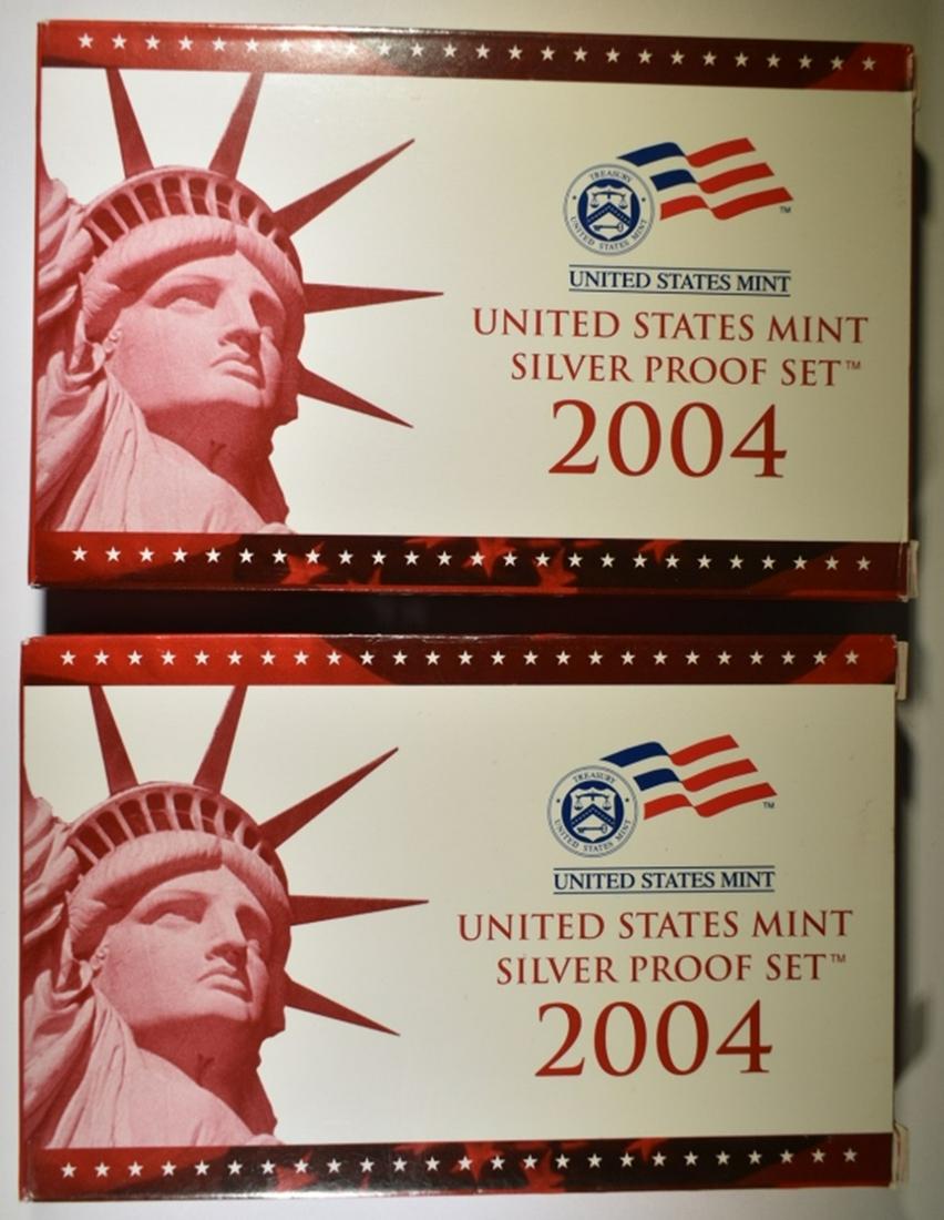 2-2004 U.S. SILVER PROOF SETS ORIG PACKAGING (1 of 2)