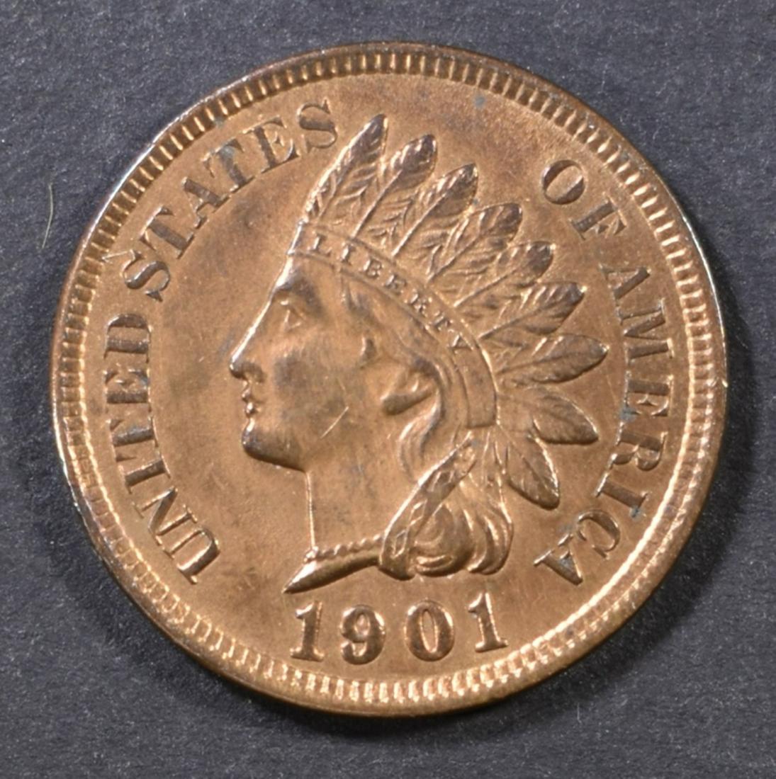 1901 INDIAN HEAD CENT CH BU (1 of 2)