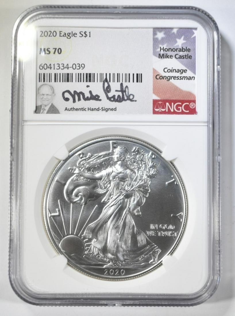 2020 AMERICAN SILVER EAGLE NGC MS-70 (1 of 4)