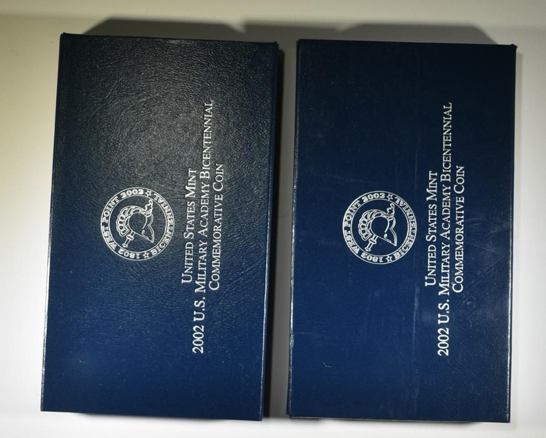 2 2002 WEST POINT COMMEM PROOF SILVER $1 (1 of 3)