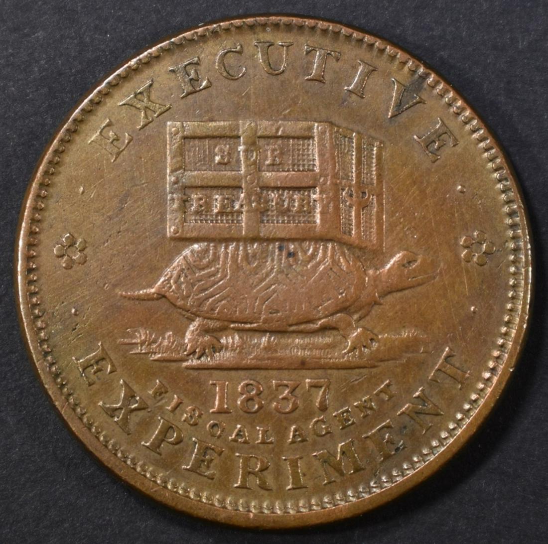 1837 TOKEN "EXECUTIVE EXPERIMENT" (1 of 2)
