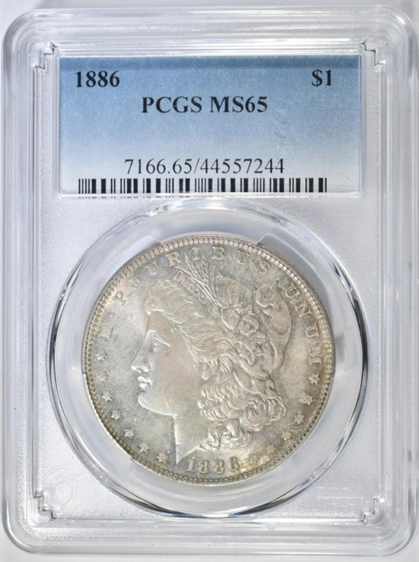 1886 MORGAN DOLLAR PCGS MS 65 (1 of 4)