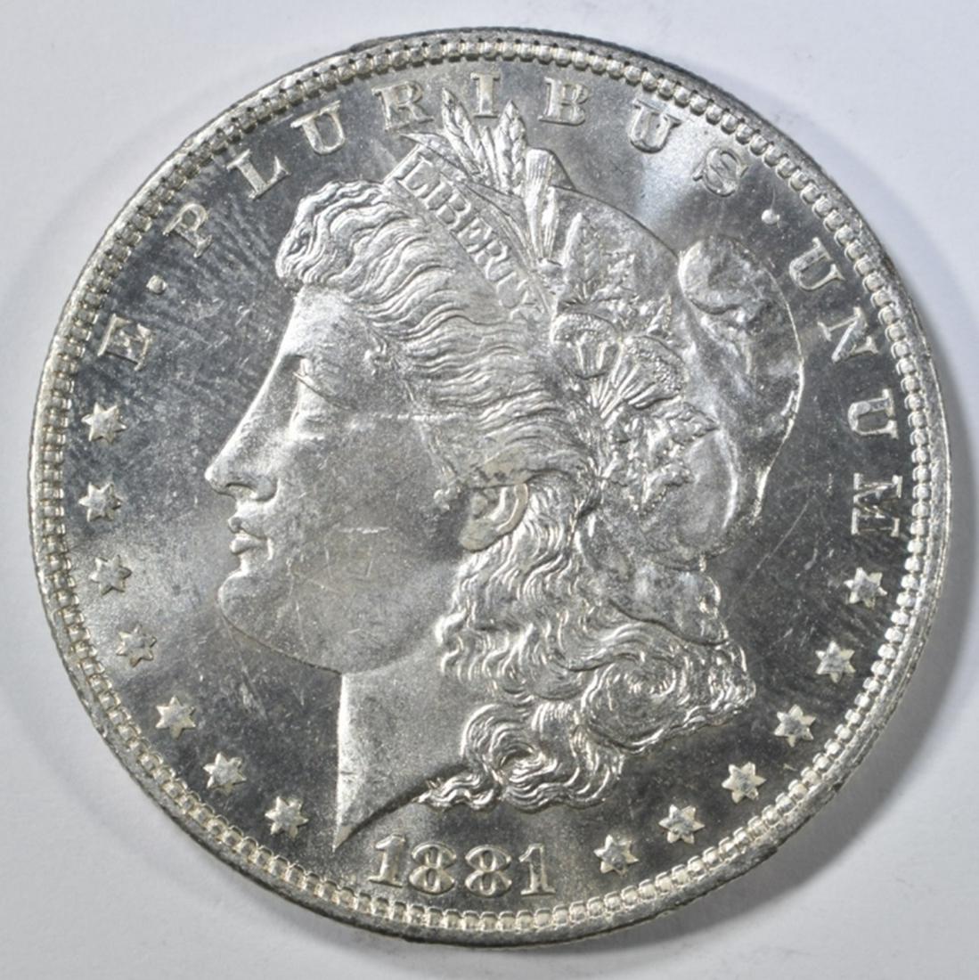 1881-O MORGAN DOLLAR GEM BU PROOF LIKE OBVERSE (1 of 2)