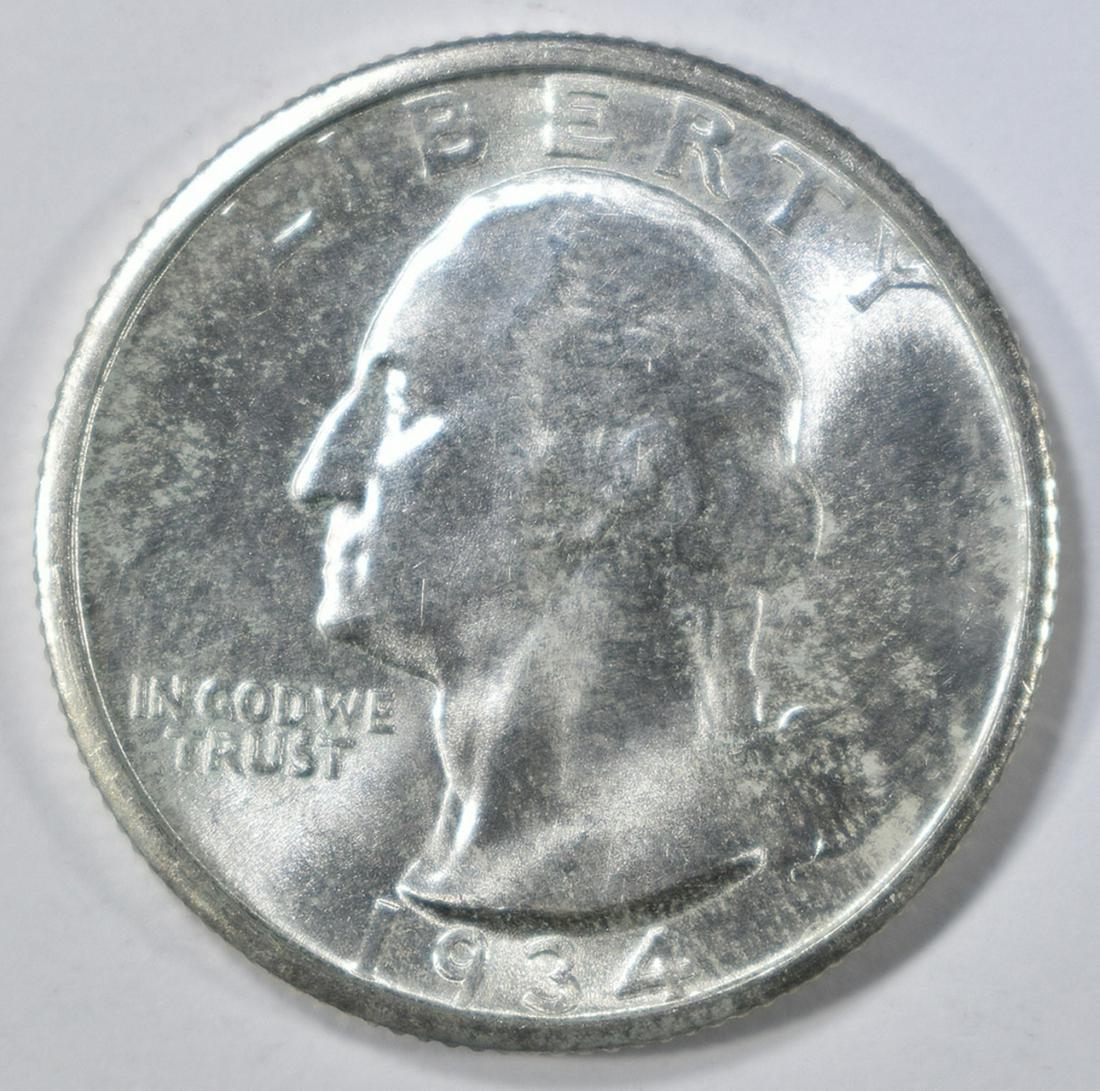 1934 WASHINGTON QUARTER GEM BU (1 of 2)