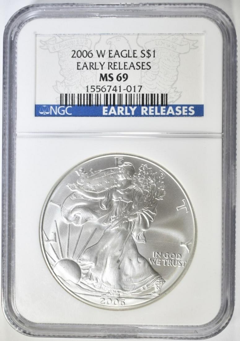 2006-W AMERICAN SILVER EAGLE E.R. NGC MS-69 (1 of 4)