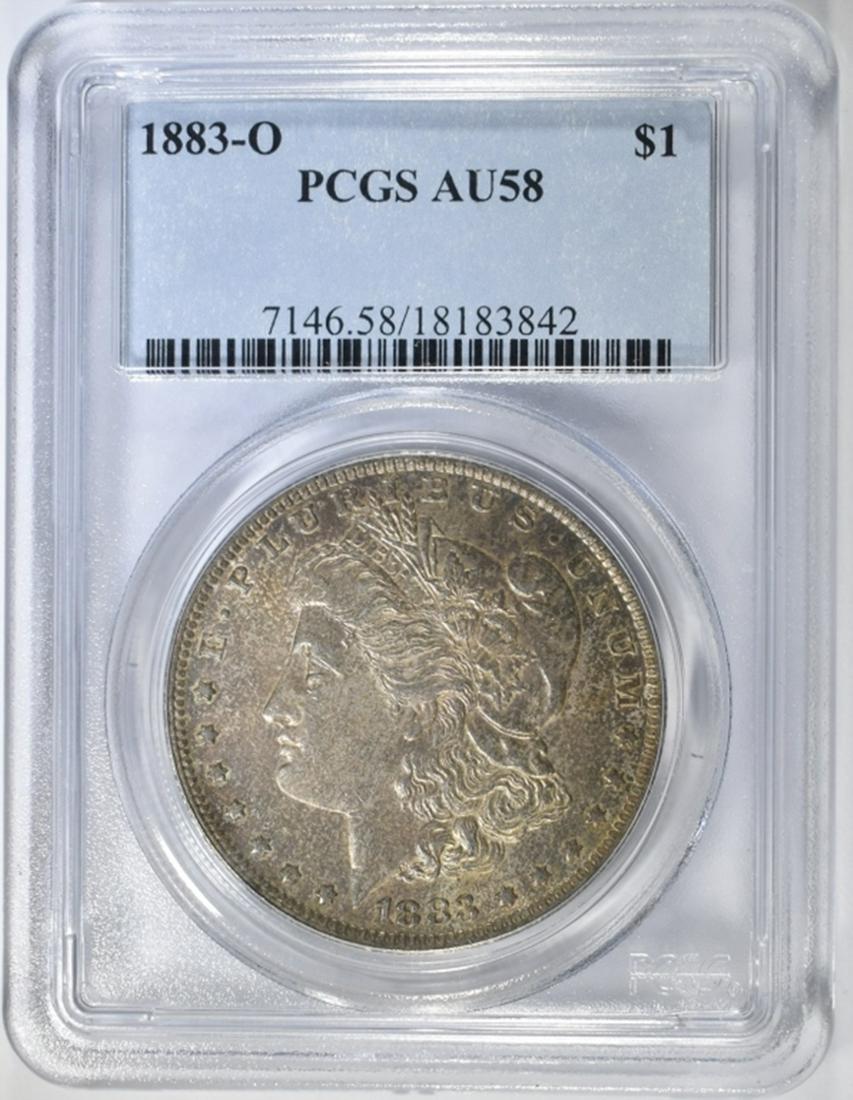 1883-O MORGAN DOLLAR PCGS AU-58 (1 of 4)
