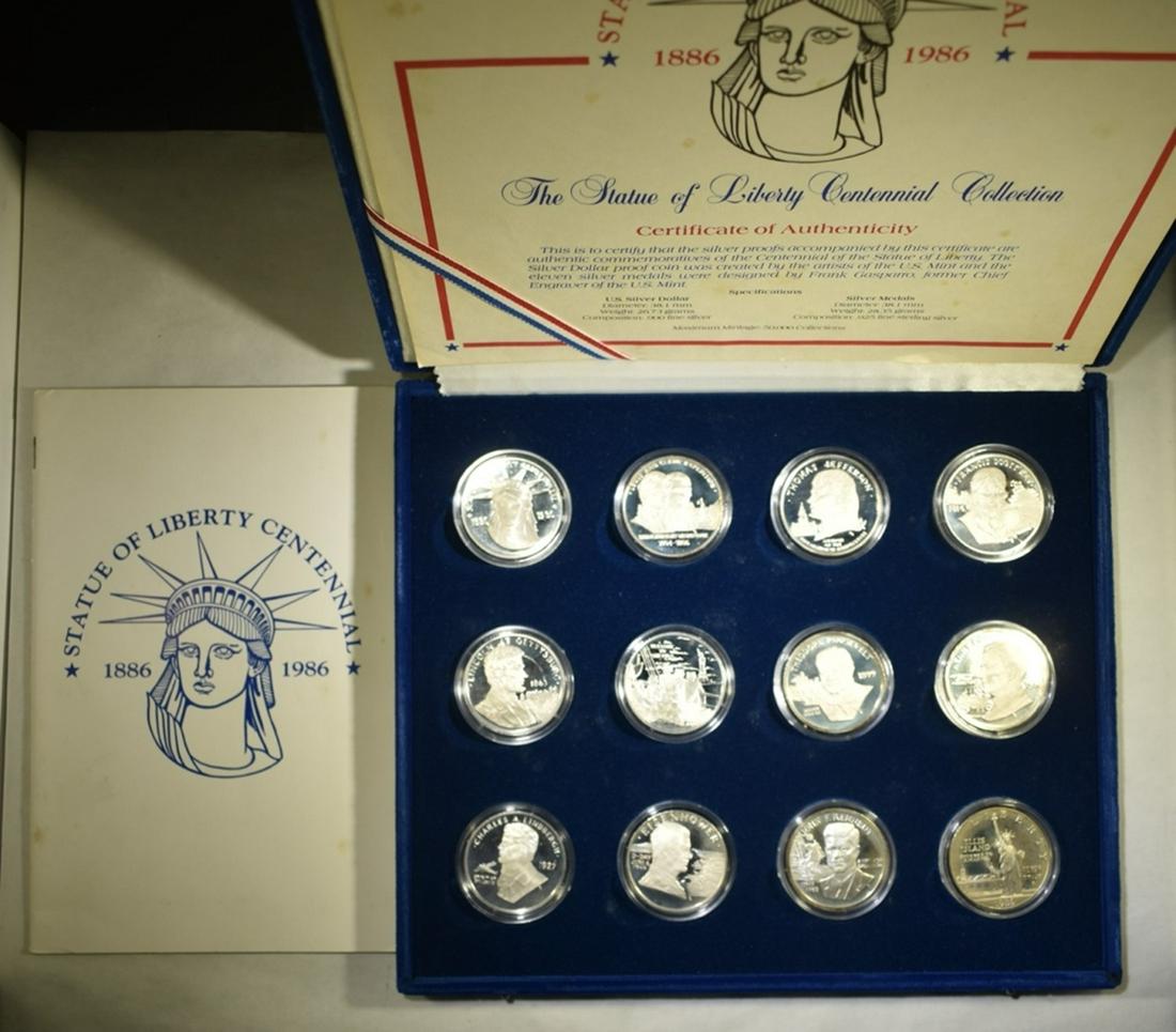 1986 STATUE OF LIBERTY CENTENNIAL 12-COIN SET (1 of 2)