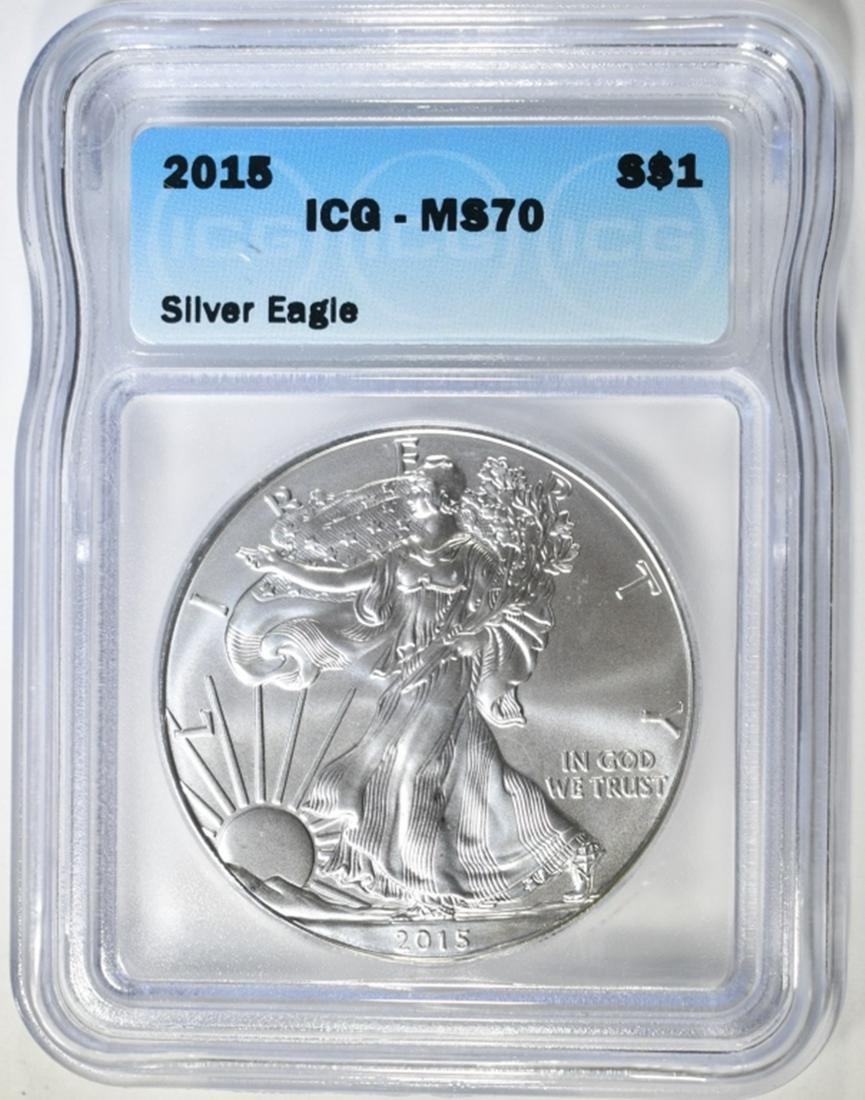 2015 SILVER EAGLE ICG MS-70 (1 of 4)