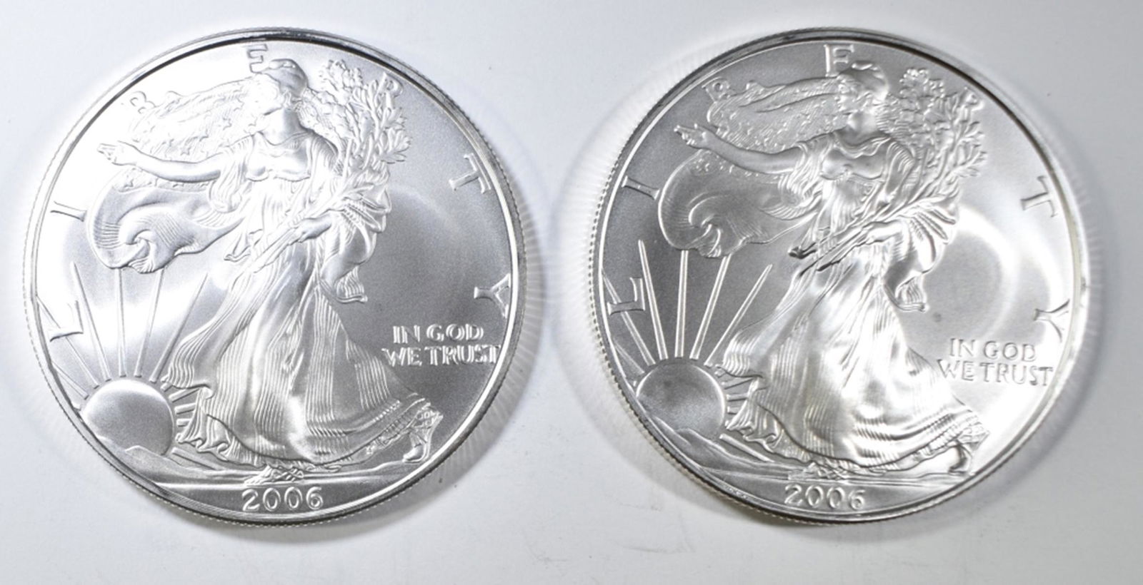 (2) 2006 UNC AMERICAN SILVER EAGLES (1 of 2)
