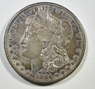 1884-S MORGAN DOLLAR XF: TOP RATED AUCTION HOUSE ESTIMATE $150 - $200.