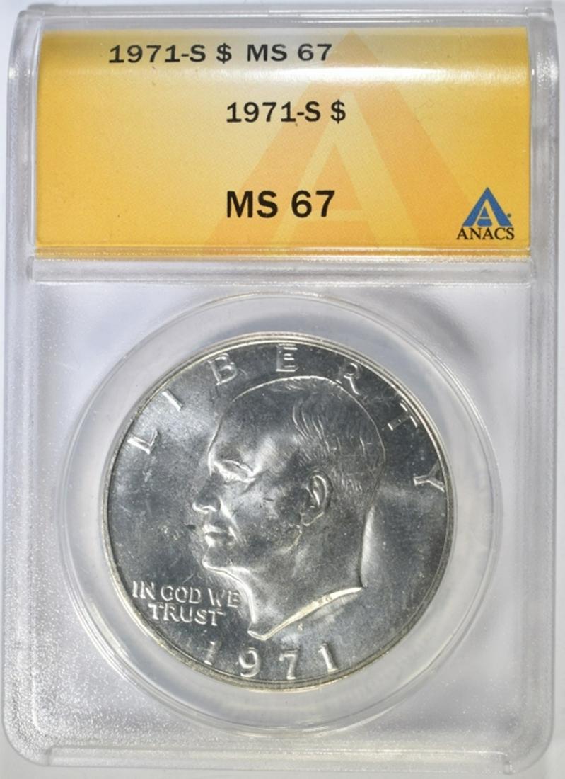 1971-S IKE DOLLAR ANACS MS-67 (1 of 4)