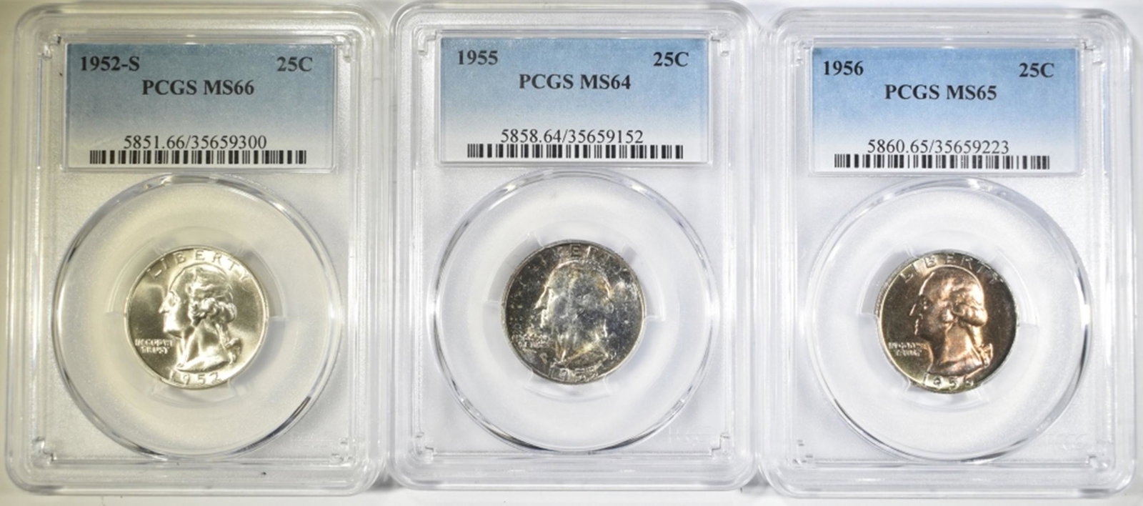 LOT OF 3 WASHINGTON QUARTERS: (1 of 2)