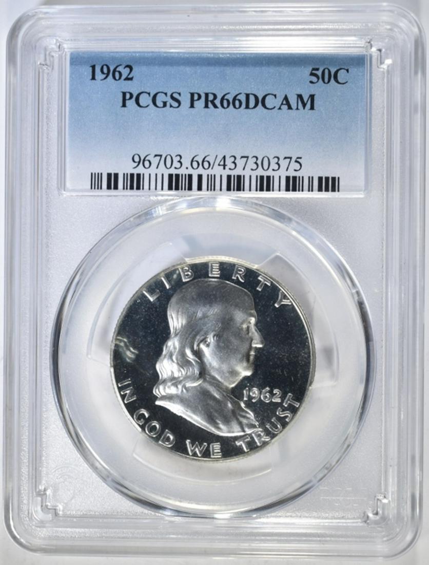 1962 FRANKLIN HALF DOLLAR PCGS PR 66 DCAM (1 of 4)
