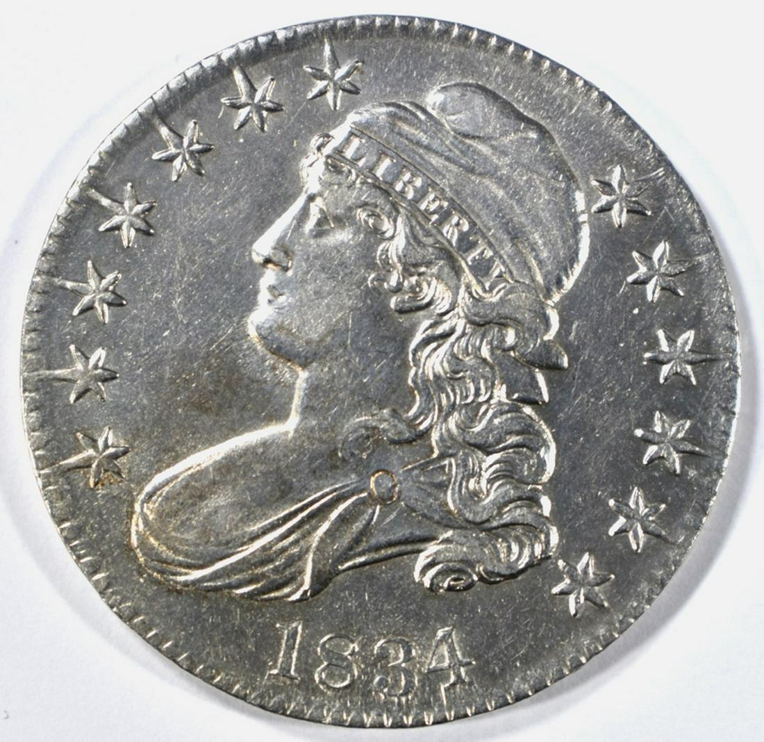 1834 BUST HALF DOLLAR AU/BU (1 of 2)