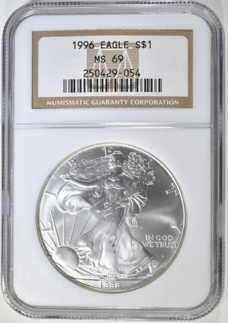 1996 AMERICAN SILVER EAGLE NGC MS 69 (1 of 4)