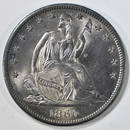 1860-S SEATED LIBERTY HALF DOLLAR CH/GEM BU