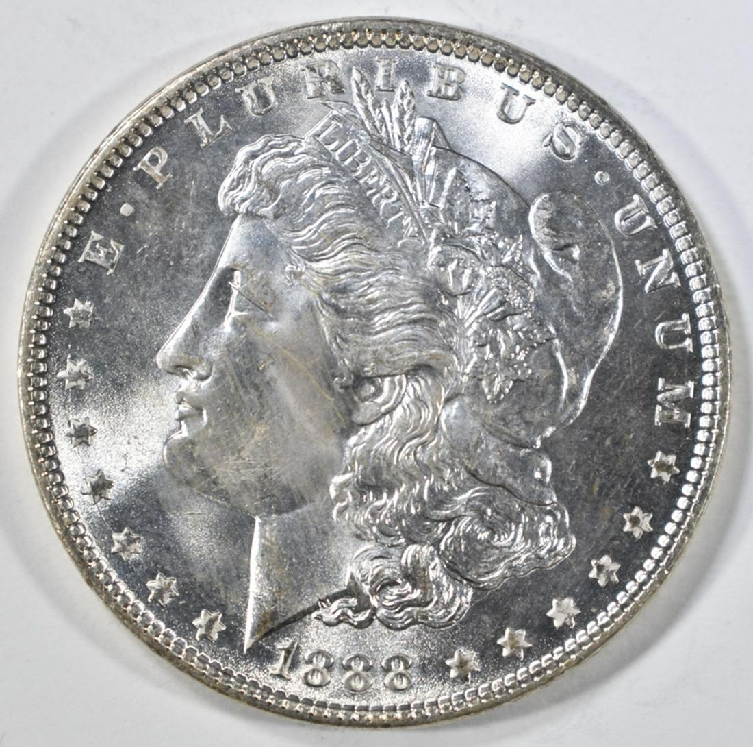 1888 MORGAN DOLLAR GEM BU (1 of 2)
