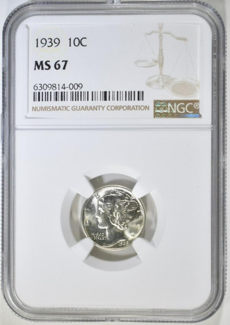 1939 MERCURY DIME NGC MS 67 (1 of 4)