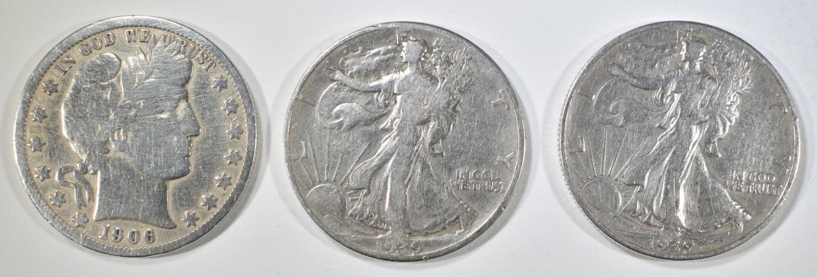 LOT OF 3  MIXED   HALF DOLLARS (1 of 2)