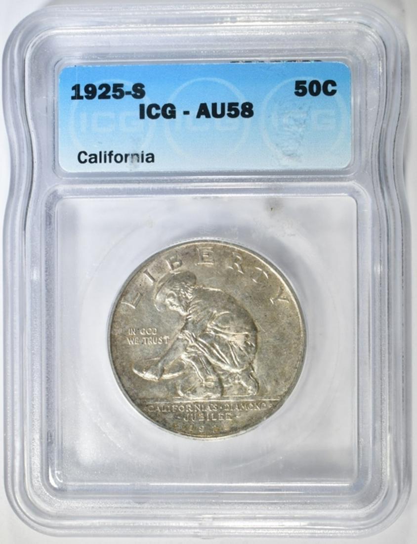 1925 S CALIFORNIA COMM HALF DOLLAR ICG AU 58 (1 of 4)
